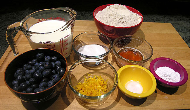 Blueberry Lemon Scone Ingredients