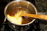 add condenced milk and light corn syrup