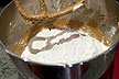Add flour, first third