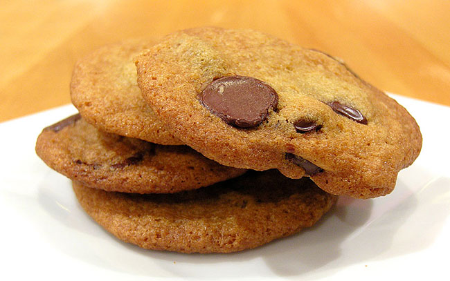 Thin, Crispy Chocolate Chip Cookies
